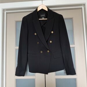 Club Monaco Black Blazer with Gold Buttons